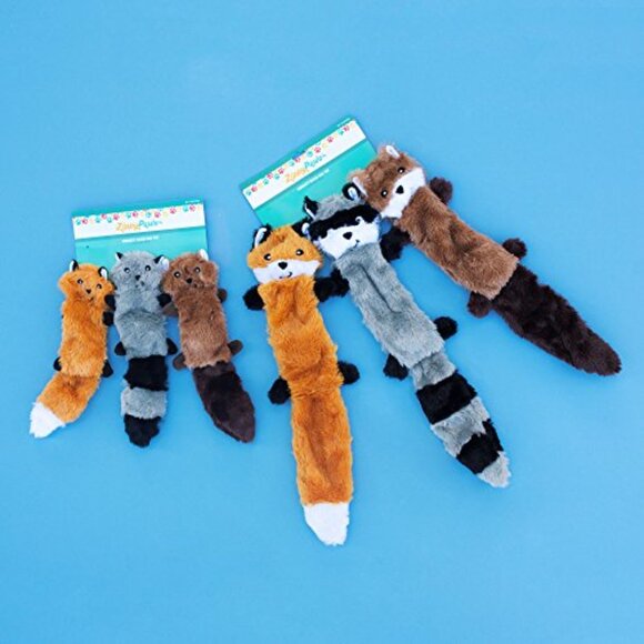 No-Stuffing Squeaky Plush Dog Toys Variety Pack for Medium Large Breeds - Picture 6 of 7